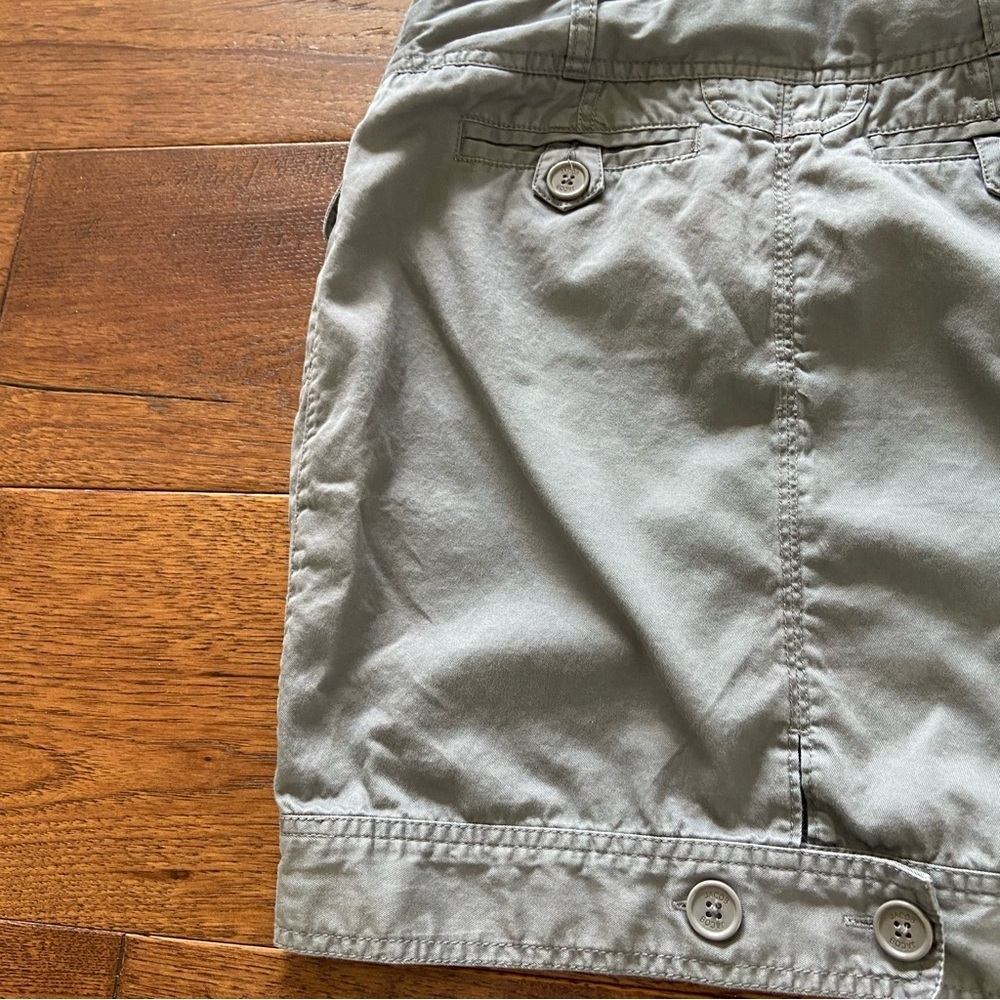 Y2K Gray Cargo Mini Skirt Low Rise Utility Indie Sleaze - Picture 7 of 11